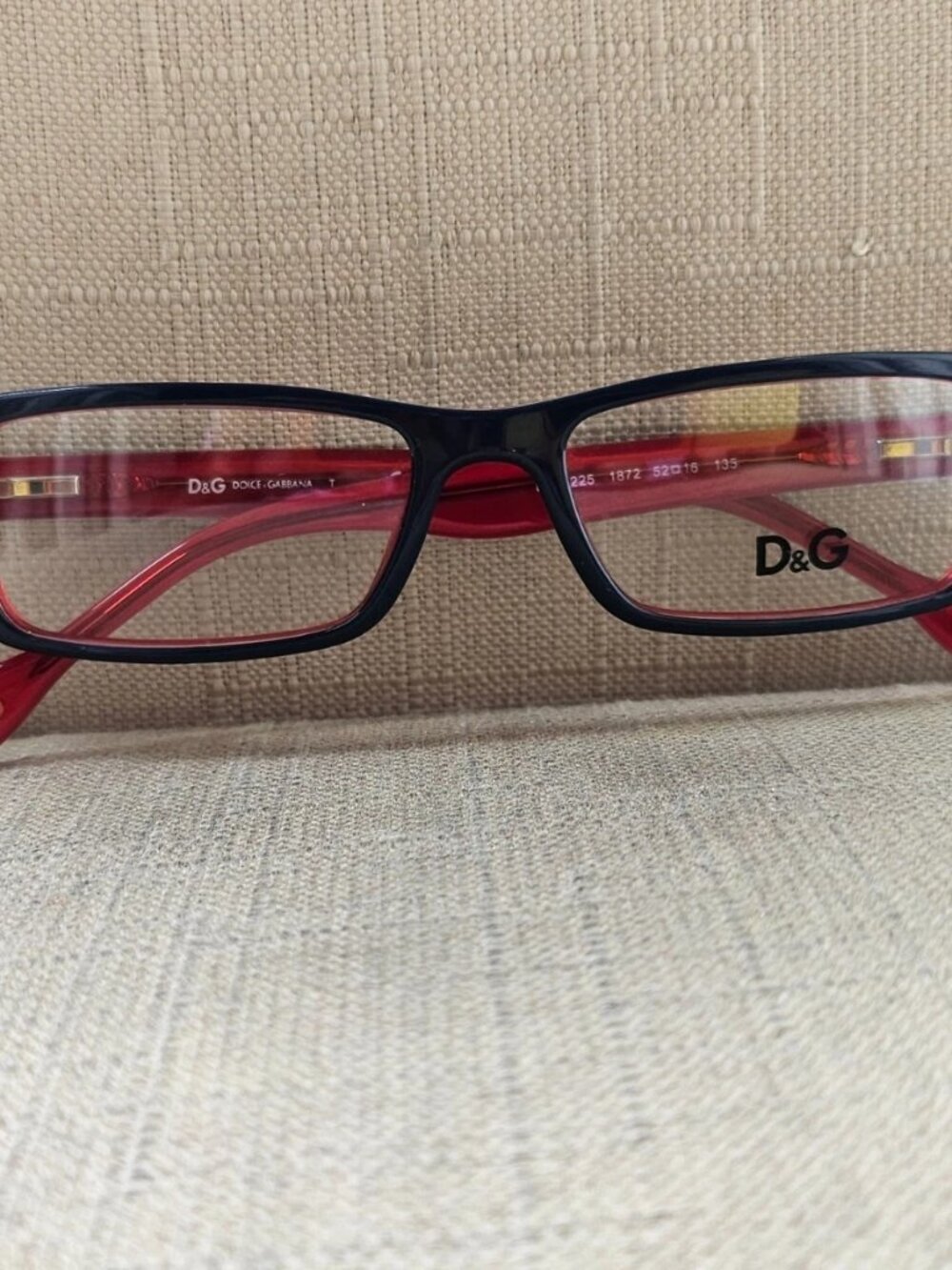 Dolce & Gabbana Women Glasses Frame D&G 1225 Dark Blue/Red Tone Eyewear New - Picture 3 of 12